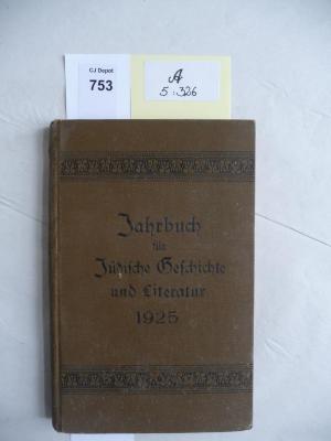 A 5 326:  Jahrgang 1925 (1925)
