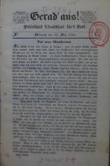 Fb 756 1848: Gerad' aus! Politisches Abendblatt für's Volk (1848)