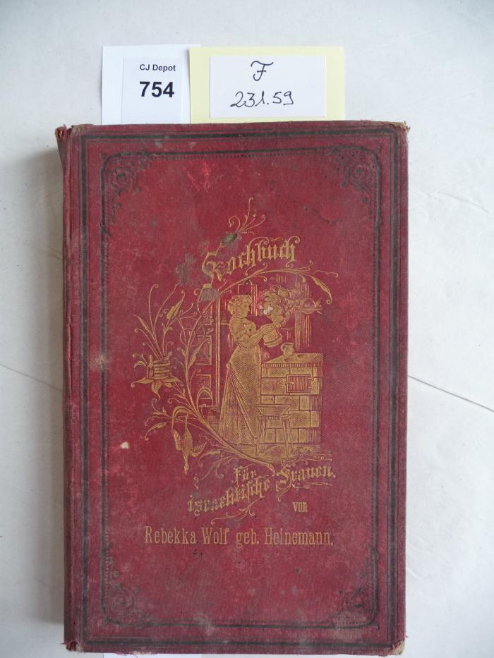 F 231 59: Kochbuch für Israelitische Frauen. (1891)
