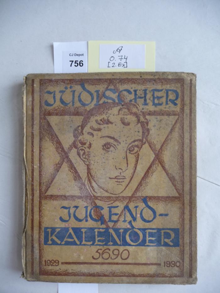 A 0 74 2.Ex: Jüdischer Jugendkalender 5690. (1929)