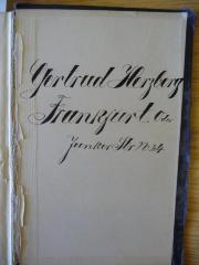 - (Herzberg, Gertrud), Von Hand: Autogramm; 'Gertrud Herzberg
Frankfurt. Oder
Junker Str No 24'. 