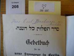 - (Bachmann, Hans Carl), Von Hand: Autogramm; 'Hans Carl Bachmann gen. Michael'. 