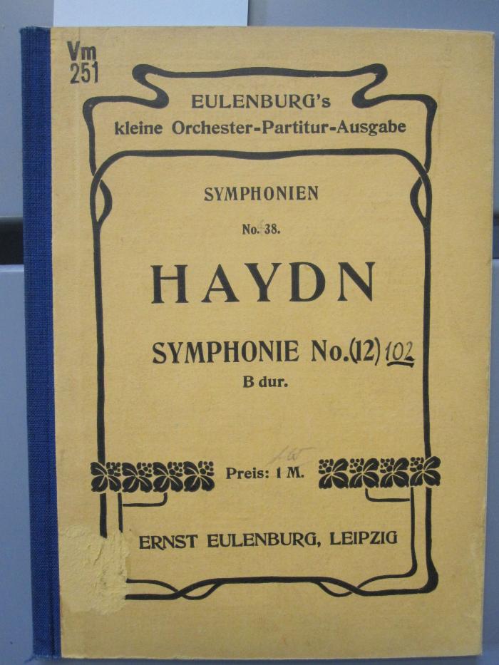 Vm 251: Josef Haydn Symphonie No. 12