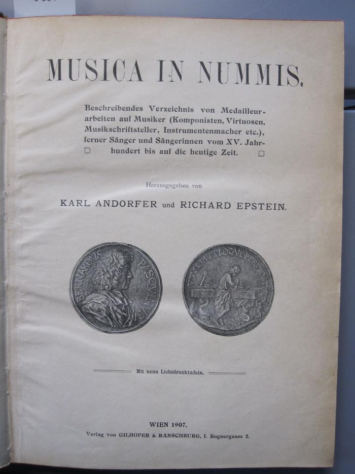 Df 202 x: Musica in nummis (1907)