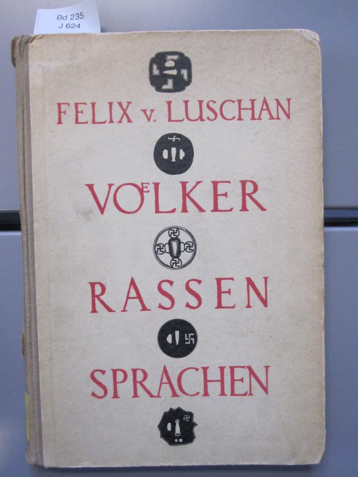 Bd 235: Völker, Rassen, Sprachen (1922)
