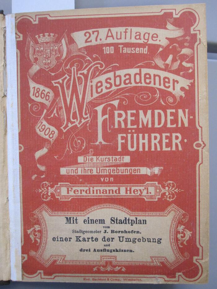 Bk 1274 bg: Wiesbaden und seine Umgebung (1908)