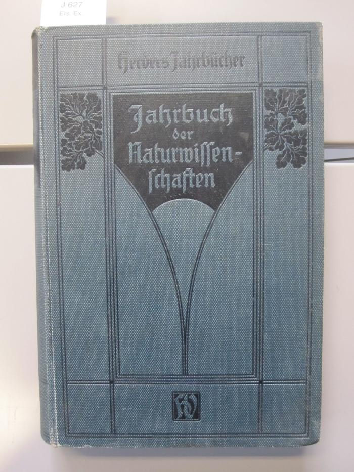 X 807: Jahrbuch der Naturwissenschaften. 1907-1908. 23Jg. (1908)
