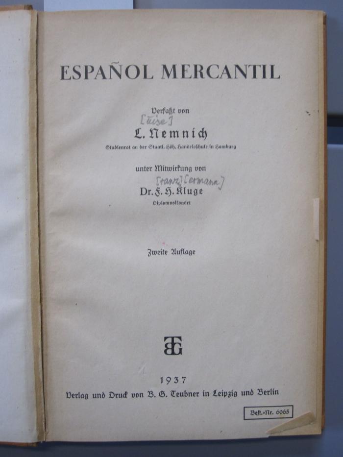 Mf 46 b: Espanol Mercantil (1937)
