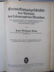 X 10503: Entwicklungsgeschichte des Weltalls, des Lebens und des Menschen ([1923])