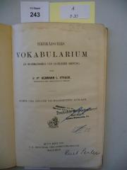 A 0 30: Hebräisches Vokabularium : (in grammatischer und sachlicher Ordnung)  (1907)