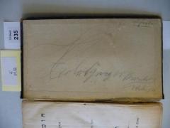 - (Greger, Herbert), Von Hand: Autogramm; 'Eigentum
Herbert Greger Bromberg
Wallstr. 19'. 