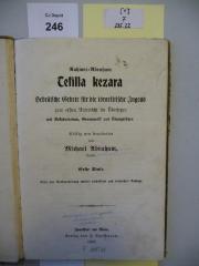 F 235 22 [1]: Tefillah ketsara : hebräische Gebete für die israelitische Jugend. Zum ersten Unterricht im Übersetzen. Mit Vokabularium, Grammatik und Übungssätzen. 1. Stufe (1908)