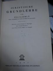 Ea 219 b: Juristische Grundlehre (1927)