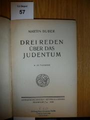 F1 57: Drei Reden über das Judentum (1920)
