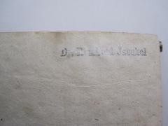 G40 / 585 (Jaeckel, Reinhardt), Stempel: Name; 'Dr. Reinhardt Jaeckel'. 