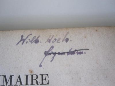 Sd 199 bb: Grammaire de la langue grecque : ramenée aux principes les plus simples (1888);G46 / 1090 (Koch, Wilhelm), Von Hand: Autogramm, Name; 'Wilh. Koch
Eigentum'. 
