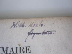 G46 / 1090 (Koch, Wilhelm), Von Hand: Autogramm, Name; 'Wilh. Koch
Eigentum'. 