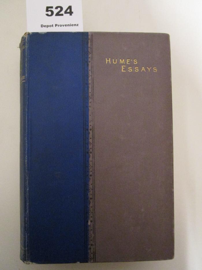 Hl 176: Essays : literary, moral and political (um 1890)