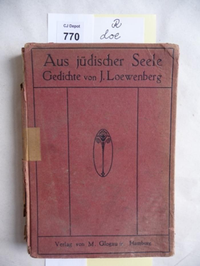 R Loe: Aus jüdischer Seele. 