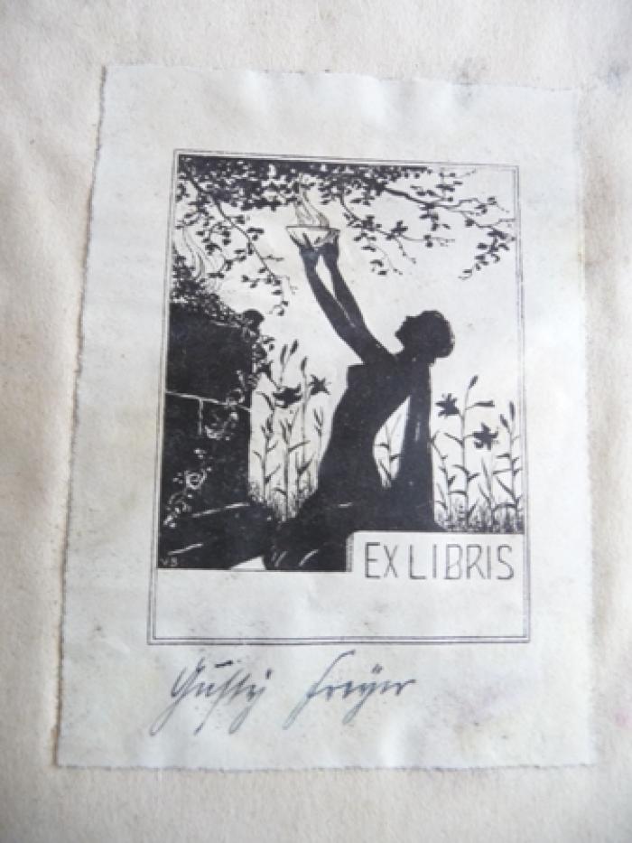 - (Gusty Freyer), Etikett: Exlibris; 'Gusty Freyer'. 