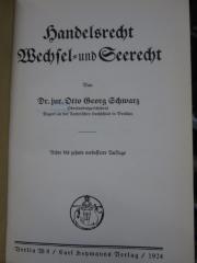 Ef 688 ao: Handelsrecht, Wechsel- und Seerecht (1924)