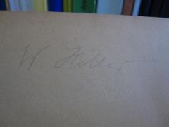 G45 / 1302 (Hiller, Walter), Von Hand: Autogramm, Name; 'W. Hiller'. 