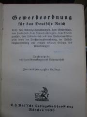 Ef 98 bb: Gewerbeordnung für das Deutsche Reich (1930)