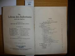 F1 17 [2]: Die Lehren des Judentums : nach den Quellen. 2. Bd.. 3. Teil: Die sittlichen Pflichten der Gemeinschaft ; 4. Teil: Die Lehre von Gott. 
