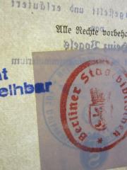 G46 / 3487 (Reichsministerium für Volksaufklärung und Propaganda), Stempel: Name; 'Reichs[....] für Volksauf[...]'. 