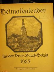 XIV 18978 1/1925 2. Ex: Heimatkalender für den Kreis Zauch-Belzig 1925 (1925)