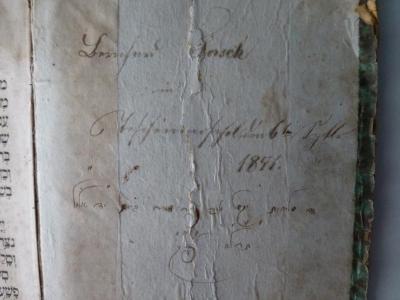 - (Forsch, Bernhard), Von Hand: Autogramm; 'Bernhard Forsch
in
Teschenmoschel 6ten Sptbr 1871
De slihot yikabel tov fir mich be-yom 14. Elul 631 [31.08.1871]'. 