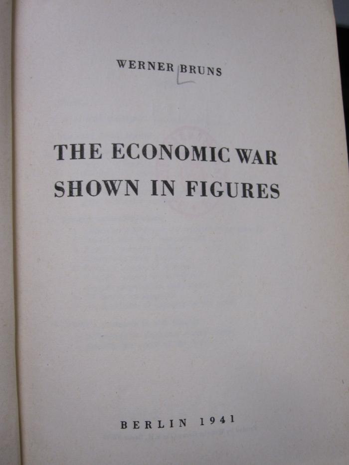 Ge 904: The economic war shown in figures (1941)