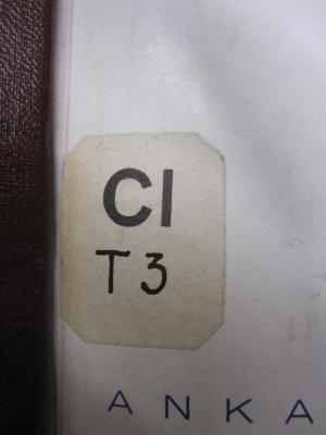 Ge 901: Turkey on the way of industrialization (1937);G45 / 2864 (Reichsfrauenführung;Deutsches Frauenwerk), Etikett: Signatur; 'Cl
[T3]'.  (Prototyp)