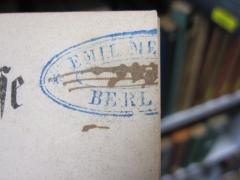 G46 / 4279 (Me[...], Emil), Stempel: Name, Ortsangabe; 'Emil Me[...]
Berl[..]'. 