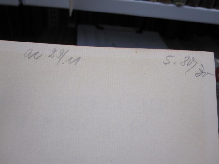 Gd 144 1931, [1]: Die wirkliche Wirtschaft (1931);G46 / 387 (unbekannt), Von Hand: Preis; '5.80/30'. ;G46 / 387 (unbekannt), Von Hand: Nummer; 'ac 29/11'. 