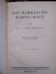 Gd 144 [1.] 1932: Die wirkliche Wirtschaft (1932)
