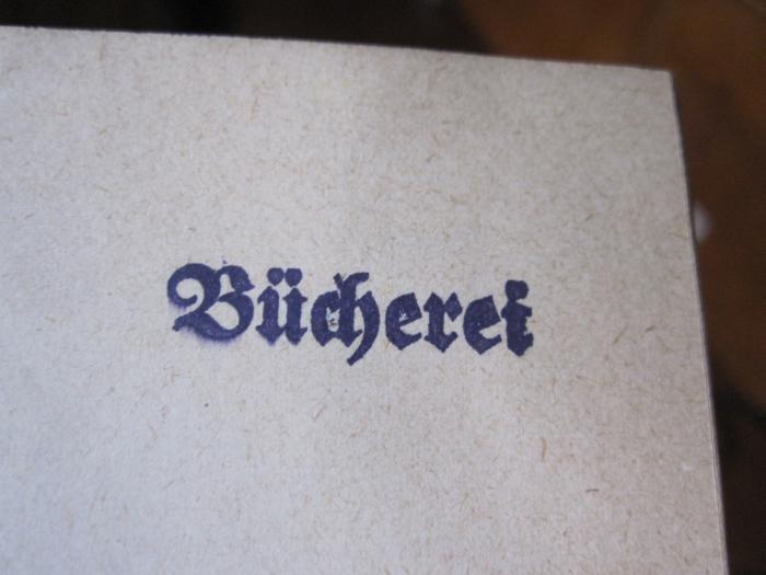 I 14009 2 3. Ex.: Allgemeine Deutsche Biographie : Balde - Bode (1875);- (Reichsstelle für Sippenforschung (Berlin)), Stempel: Berufsangabe/Titel/Branche; 'Bücherei'.  (Prototyp)