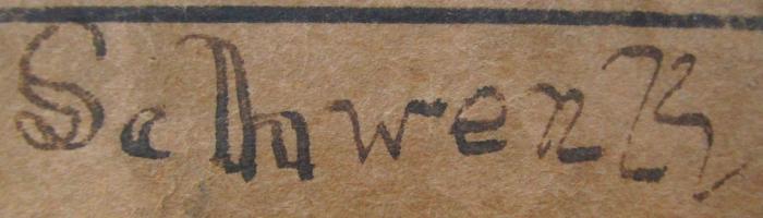 Ia 82 b: Logarithmentafeln : vierstellig und dreistellig (1926);G46 / 2371 (Schwenk, [?]), Von Hand: Name, Autogramm; 'Schwenk'. 