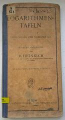 Ia 82 b: Logarithmentafeln : vierstellig und dreistellig (1926)