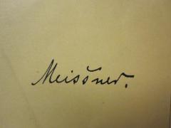 G46 / 1630 (Meißner, Max), Von Hand: Autogramm, Name; 'Meissner.'. 