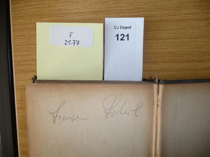 - (Soberl, Simson), Von Hand: Autogramm; 'Simson Soberl'. 