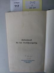 F 233 241 [II,2]: Gebetbuch. Band II, Teil 2: Gottesdienst für den Versöhnungstag (o. A.)