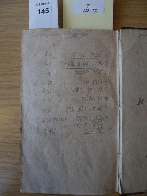 - (Lachs, Carl), Von Hand: Autogramm; 'Carl Lachs 22/VII 90 [92?]'. 