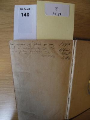 - (Fraenkel, Bernhard Nathan), Von Hand: Notiz; '1894
10. April abends 1/2 10 Uhr
Nissan am vierten nach Maariv ist unser Junge geboren, welcher ... die Namen Bernhard Nathan bekommen hat'. 