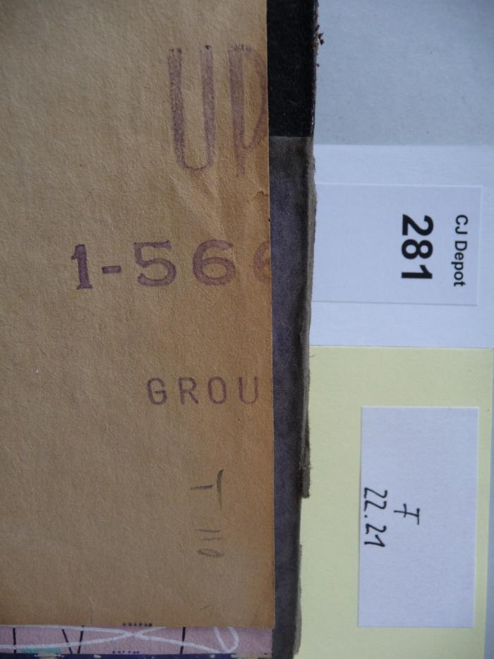 -, Stempel: -; 'UP
1-566
Grou'