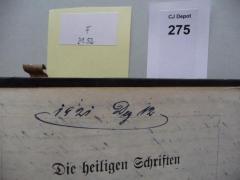- (Sadeh-Kerach, Abraham), Von Hand: Datum; '1921 Dez 12'. 