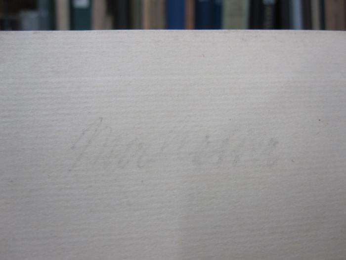 Hn 277 b 1,2: Sonntags- und Osterbriefe (1922);G46 / 3851 (unbekannt), Von Hand: Autogramm, Name; 'M[..]ll[..]er'. 