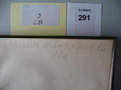 - (Weinberger, Elisabeth), Von Hand: Autogramm; 'Elisabeth Weinberger ...[?]
UIIa'. 