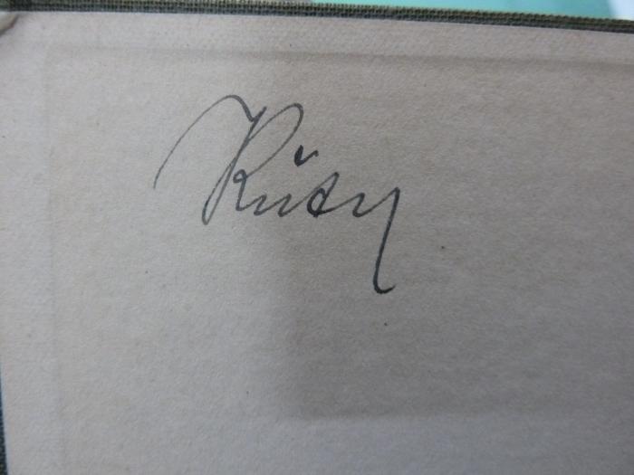 Fc 60 2. Ex.: Kommentar zu den kommunalpolitischen Richtlinien der Sozialdemokratischen Partei Deutschlands (1929);G46 / 1044 (Rut[.][?], [?]), Von Hand: Autogramm, Name; 'Rut[.]'. 