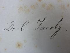 G46 / 2457 (Jacoby, C.), Von Hand: Autogramm, Name; 'Dr. C. Jacoby'. 